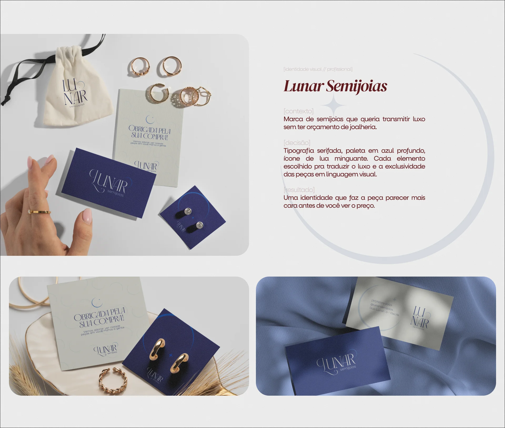 Lunar Semijoias — identidade visual